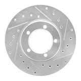 R1 Concepts 1979-1983 Toyota Pickup Front Right Drilled & Slotted Silver Brake Rotor by R1 Concepts 631-76094R
