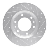 R1 Concepts 1981-1985 Toyota 4Runner Front Left Drilled & Slotted Silver Brake Rotor by R1 Concepts 631-76095L