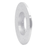 R1 Concepts 1981-1985 Toyota 4Runner Front Left Drilled & Slotted Silver Brake Rotor by R1 Concepts 631-76095L
