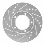 R1 Concepts 1984-1995 Toyota Pickup Front Left Drilled & Slotted Silver Brake Rotor by R1 Concepts 631-76096L