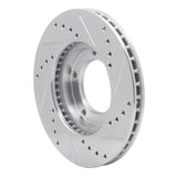 R1 Concepts 1984-1995 Toyota Pickup Front Left Drilled & Slotted Silver Brake Rotor by R1 Concepts 631-76096L