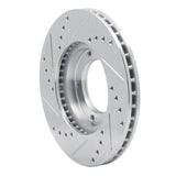 R1 Concepts 1984-1995 Toyota Pickup Front Right Drilled & Slotted Silver Brake Rotor by R1 Concepts 631-76096R