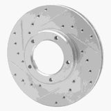 R1 Concepts 1985-1992 Toyota Pickup Front Left Drilled & Slotted Silver Brake Rotor by R1 Concepts 631-76098L