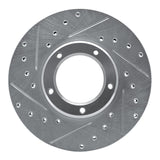 R1 Concepts 1985-1992 Toyota Pickup Front Left Drilled & Slotted Silver Brake Rotor by R1 Concepts 631-76098L