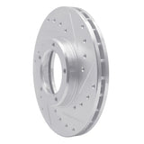 R1 Concepts 1985-1992 Toyota Pickup Front Right Drilled & Slotted Silver Brake Rotor by R1 Concepts 631-76098R