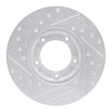 R1 Concepts 1985-1992 Toyota Pickup Front Right Drilled & Slotted Silver Brake Rotor by R1 Concepts 631-76098R