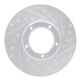 R1 Concepts 1985-1992 Toyota Pickup Front Right Drilled & Slotted Silver Brake Rotor by R1 Concepts 631-76098R