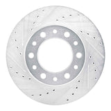 R1 Concepts 76-80 Toyota Land Cruiser Front Left Drilled & Slotted Silver Brake Rotor by R1 Concepts RNC-631-76099L