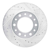 R1 Concepts 76-80 Toyota Land Cruiser Front Right Drilled & Slotted Silver Brake Rotor by R1 Concepts RNC-631-76099R