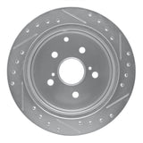 R1 Concepts 1986-1997 Toyota Previa Rear Left Drilled & Slotted Silver Brake Rotor by R1 Concepts 631-76101L