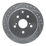 R1 Concepts 1986-1997 Toyota Previa Rear Left Drilled & Slotted Silver Brake Rotor by R1 Concepts 631-76101L