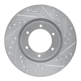 R1 Concepts 1986-1995 Toyota Pickup Front Left Drilled & Slotted Silver Brake Rotor by R1 Concepts 631-76102L