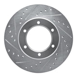 R1 Concepts 1986-1995 Toyota Pickup Front Left Drilled & Slotted Silver Brake Rotor by R1 Concepts 631-76102L