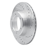 R1 Concepts 1986-1995 Toyota Pickup Front Right Drilled & Slotted Silver Brake Rotor by R1 Concepts 631-76102R