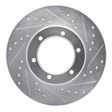 R1 Concepts 1986-1995 Toyota Pickup Front Right Drilled & Slotted Silver Brake Rotor by R1 Concepts 631-76102R