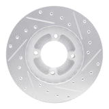 R1 Concepts 1986-1989 Toyota Van Front Left Drilled & Slotted Silver Brake Rotor by R1 Concepts 631-76103L