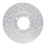 R1 Concepts 1986-1989 Toyota Van Front Right Drilled & Slotted Silver Brake Rotor by R1 Concepts 631-76103R