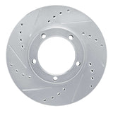 R1 Concepts 86-89 Toyota Van Front Left Drilled & Slotted Silver Brake Rotor by R1 Concepts RNC-631-76104L