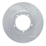 R1 Concepts 86-89 Toyota Van Front Right Drilled & Slotted Silver Brake Rotor by R1 Concepts RNC-631-76104R