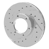 R1 Concepts 1987-1988 Toyota Pickup Front Left Drilled & Slotted Silver Brake Rotor by R1 Concepts 631-76105L