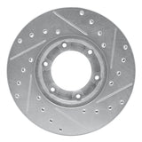 R1 Concepts 1987-1988 Toyota Pickup Front Left Drilled & Slotted Silver Brake Rotor by R1 Concepts 631-76105L