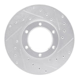 R1 Concepts 1987-1988 Toyota Pickup Front Right Drilled & Slotted Silver Brake Rotor by R1 Concepts 631-76105R