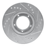 R1 Concepts 1989-8 Toyota Pickup Front Left Drilled & Slotted Silver Brake Rotor by R1 Concepts 631-76106L