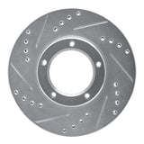 R1 Concepts 1989-8 Toyota Pickup Front Left Drilled & Slotted Silver Brake Rotor by R1 Concepts 631-76106L