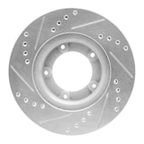 R1 Concepts 1989-8 Toyota Pickup Front Right Drilled & Slotted Silver Brake Rotor by R1 Concepts 631-76106R