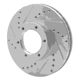 R1 Concepts 1982-1993 Toyota Pickup Front Left Drilled & Slotted Silver Brake Rotor by R1 Concepts 631-76107L