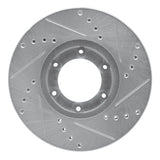 R1 Concepts 1982-1993 Toyota Pickup Front Left Drilled & Slotted Silver Brake Rotor by R1 Concepts 631-76107L
