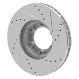 R1 Concepts 1982-1993 Toyota Pickup Front Left Drilled & Slotted Silver Brake Rotor by R1 Concepts 631-76107L