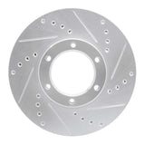 R1 Concepts 1982-1993 Toyota Pickup Front Right Drilled & Slotted Silver Brake Rotor by R1 Concepts 631-76107R