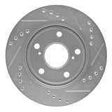 R1 Concepts 1991-1994 Toyota Previa Front Left Drilled & Slotted Silver Brake Rotor by R1 Concepts 631-76108L