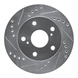 R1 Concepts 1991-1994 Toyota Previa Front Left Drilled & Slotted Silver Brake Rotor by R1 Concepts 631-76108L