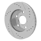 R1 Concepts 1991-1994 Toyota Previa Front Left Drilled & Slotted Silver Brake Rotor by R1 Concepts 631-76108L