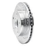 R1 Concepts 1991-1994 Toyota Previa Front Right Drilled & Slotted Silver Brake Rotor by R1 Concepts 631-76108R