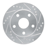 R1 Concepts 1991-1994 Toyota Previa Front Right Drilled & Slotted Silver Brake Rotor by R1 Concepts 631-76108R