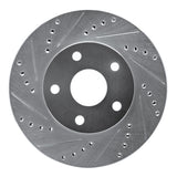 R1 Concepts 1991-1997 Toyota Previa Front Left Drilled & Slotted Silver Brake Rotor by R1 Concepts 631-76109L