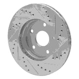 R1 Concepts 1991-1997 Toyota Previa Front Left Drilled & Slotted Silver Brake Rotor by R1 Concepts 631-76109L