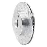 R1 Concepts 1991-1997 Toyota Previa Front Right Drilled & Slotted Silver Brake Rotor by R1 Concepts 631-76109R