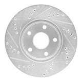 R1 Concepts 1991-1997 Toyota Previa Front Right Drilled & Slotted Silver Brake Rotor by R1 Concepts 631-76109R