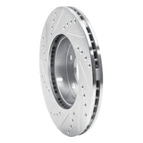 R1 Concepts 1991-1997 Toyota Previa Front Right Drilled & Slotted Silver Brake Rotor by R1 Concepts 631-76109R