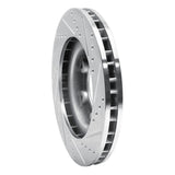 R1 Concepts 1990-1992 Toyota Land Cruiser Front Left Drilled & Slotted Silver Brake Rotor by R1 Concepts 631-76110L
