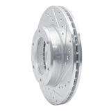 R1 Concepts 1990-1992 Toyota Land Cruiser Front Right Drilled & Slotted Silver Brake Rotor by R1 Concepts 631-76110R