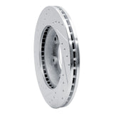 R1 Concepts 1990-1992 Toyota Land Cruiser Front Right Drilled & Slotted Silver Brake Rotor by R1 Concepts 631-76110R