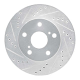 R1 Concepts 1991-1996 Toyota Previa Front Left Drilled & Slotted Silver Brake Rotor by R1 Concepts 631-76111L