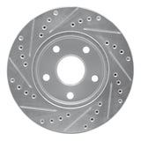 R1 Concepts 1991-1996 Toyota Previa Front Right Drilled & Slotted Silver Brake Rotor by R1 Concepts 631-76111R