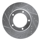 R1 Concepts 1998-2007 Lexus LX470 Front Left Drilled & Slotted Silver Brake Rotor by R1 Concepts 631-76112L