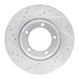 R1 Concepts 1998-2007 Lexus LX470 Front Right Drilled & Slotted Silver Brake Rotor by R1 Concepts 631-76112R